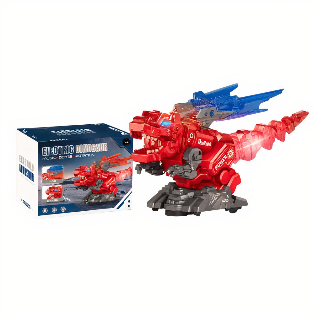 Dinozaur Electric 21x12x13cm Interactiv cu Lumină, Sunet și Mișcare Rotativă 360° pentru Copii Engros