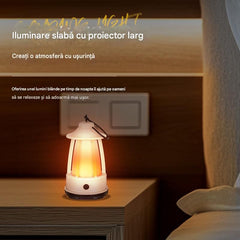 Lampa LED 15x8cm Felinar Portabil Multifunctional, Lumina Alb Rece/Cald Incarcare prin Acumulator Engros