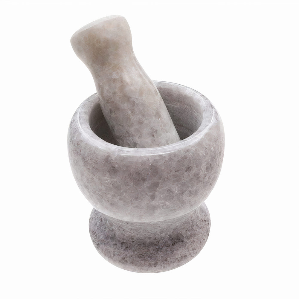 Mojar 11x9x8 cm, cu Pistil 13 cm, din Marmura, 1649 g Engros