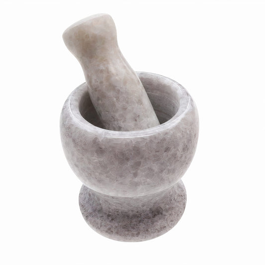 Mojar 11x9x8 cm, cu Pistil 13 cm, din Marmura, 1649 g Engros