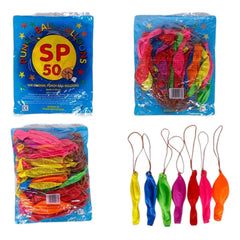 Baloane Mari cu Elastic 50/Set, Diferite Culori Engros
