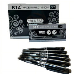 Pix Gel Bia 12/Set, Negru cu Guma de Sters, 12/Cutie, 15 cm Engros