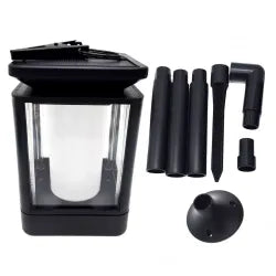 Lampa Solara cu Efect de Flacara pentru Gradina, Suruburi Necesare Montarii Incluse, 65 cm Engros