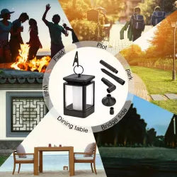 Lampa Solara cu Efect de Flacara pentru Gradina, Suruburi Necesare Montarii Incluse, 65 cm Engros