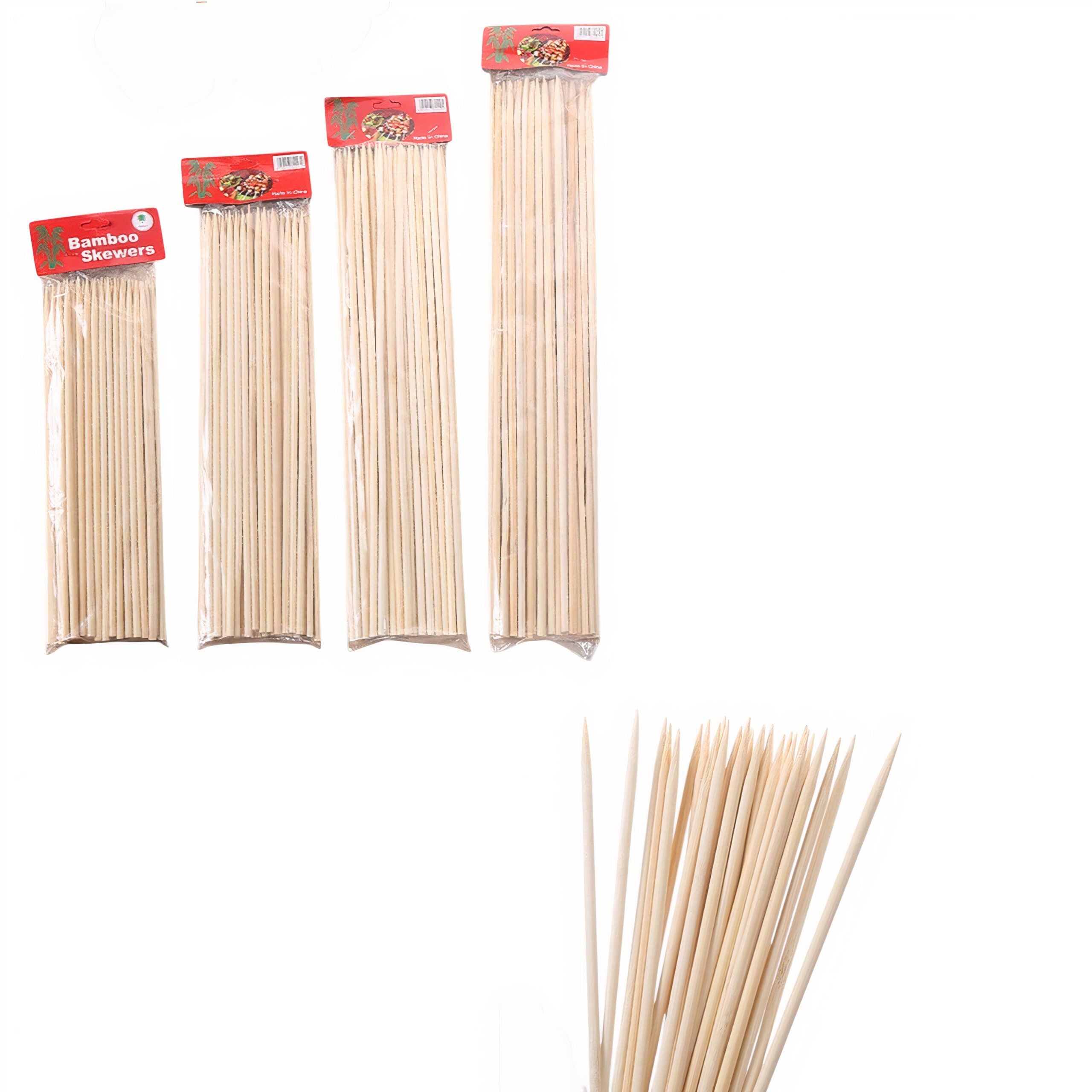 Bețișoare 30cm din Bambus, 50/set pentru Frigărui Engros