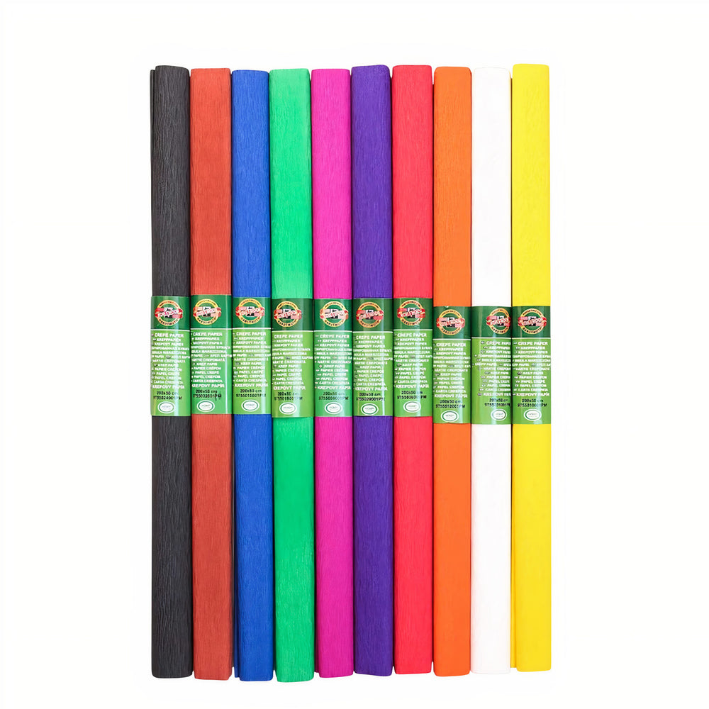 Hartie Creponata 10/set, Diferite Culori 25x200cm Engros