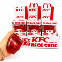 Jucărie Antistres NeeDoh Nice Cube Roșu 5.5CM – Cub Squishy Super Moale pentru Relaxare și Reducerea Stresului
