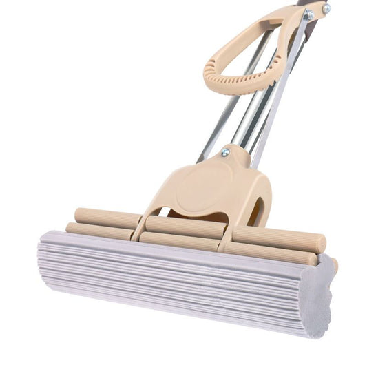 Mop cu Burete 27.5cm Coada Reglabilă 110cm, Retractabil Mecanism de Stoarcere Diferite Culori Engros