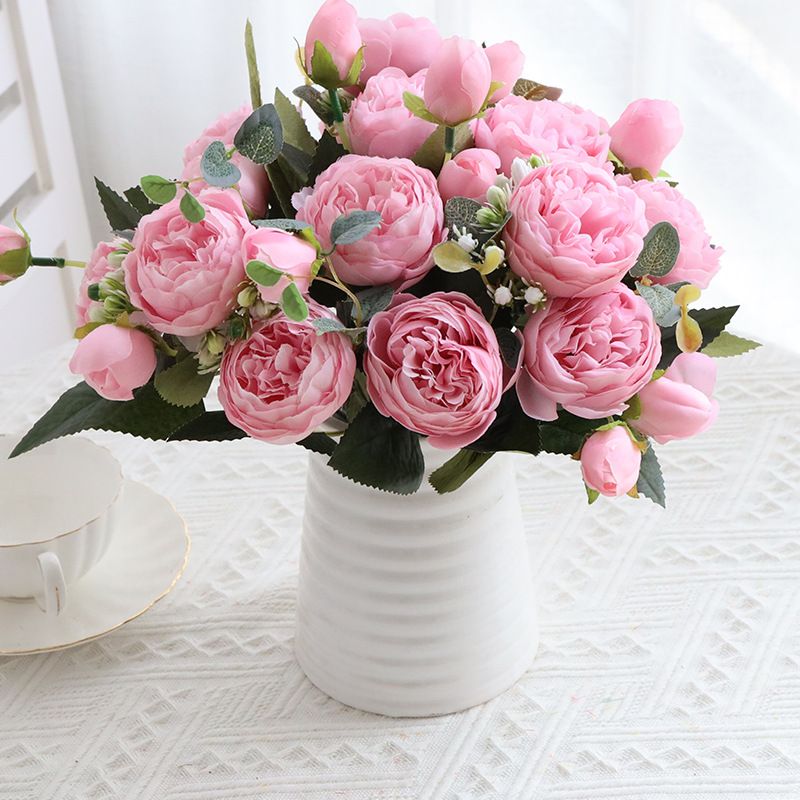 Flori Artificiale Tip Bujor 30cm, Diferite Culori Engros
