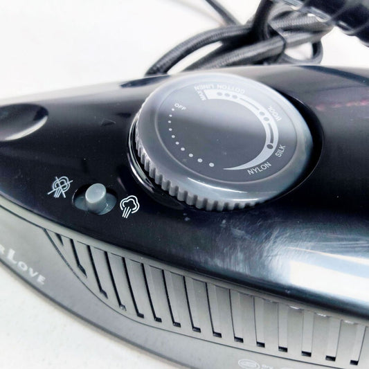 Fier de Călcat Silver Love PL-388, 1000W, 20.5x 8.5cm cu Abur și Uscat, Talpă Antiaderentă Rezervor Apă 80ml Engros