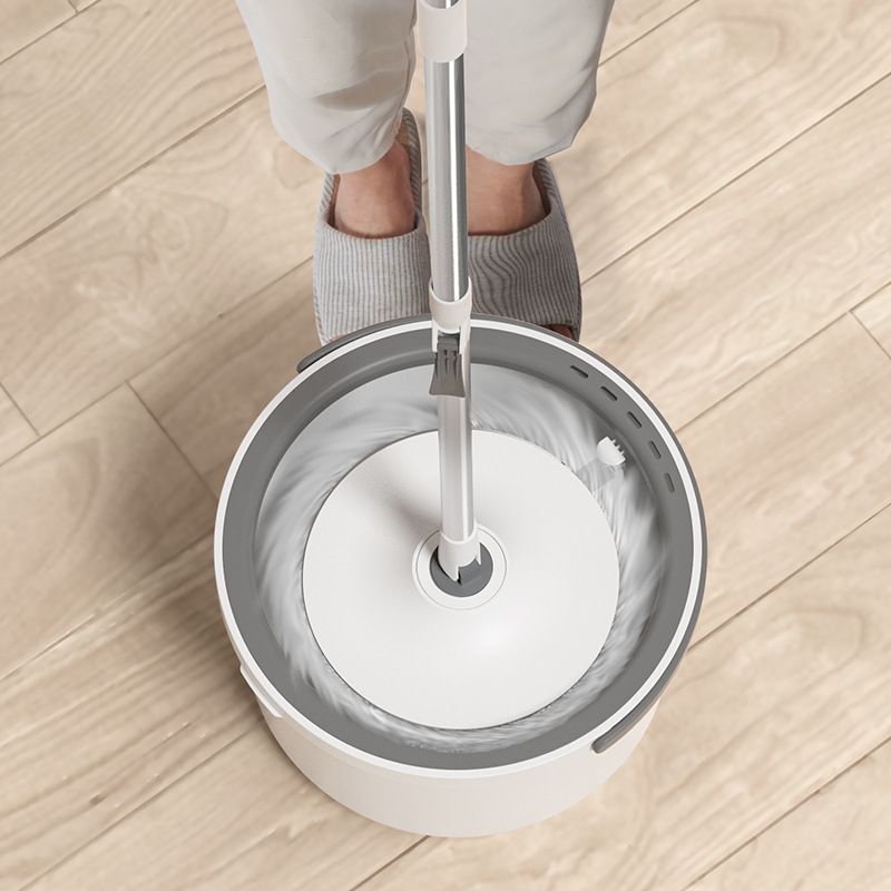 Mop Rotativ cu Mâner Telescopic 118–140cm si Găleată Pliabilă 32x19cm, Stoarcere prin Rotire din Plastic Engros