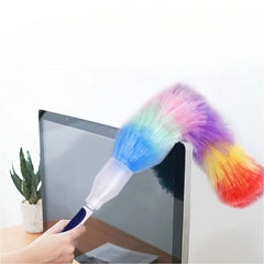 Pamatuf pentru Praf 62cm Multicolor, cu Carcasa Protectoare Retractabila din Plastic