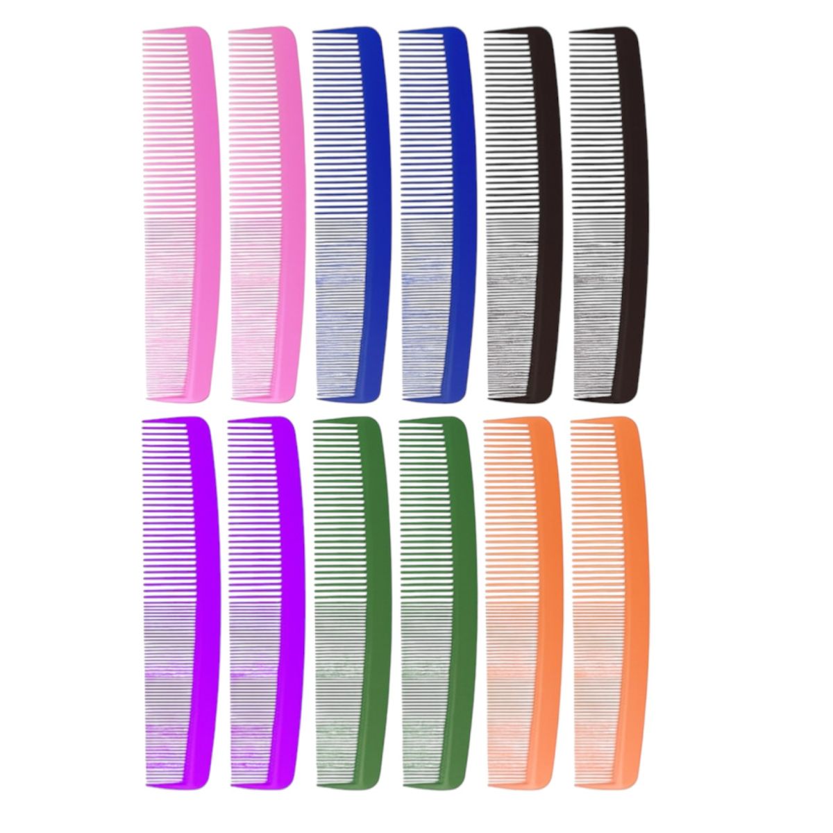 Pieptan 12/set din Plastic, 22cm Diferite Culori