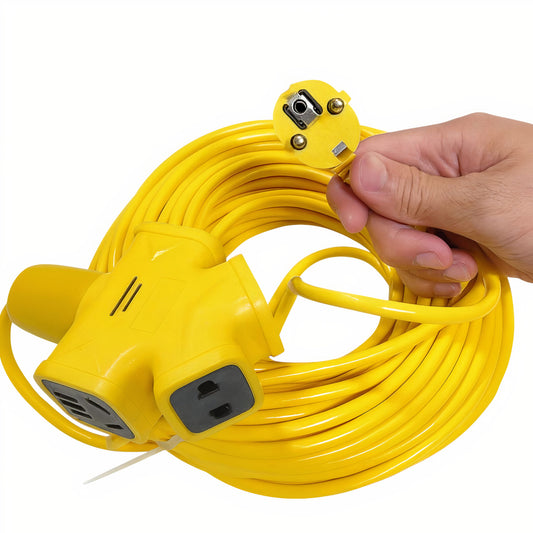 Prelungitor Electric 30m, cu 4 Prize Universale și Cablu Gros, 10A-250V Engros