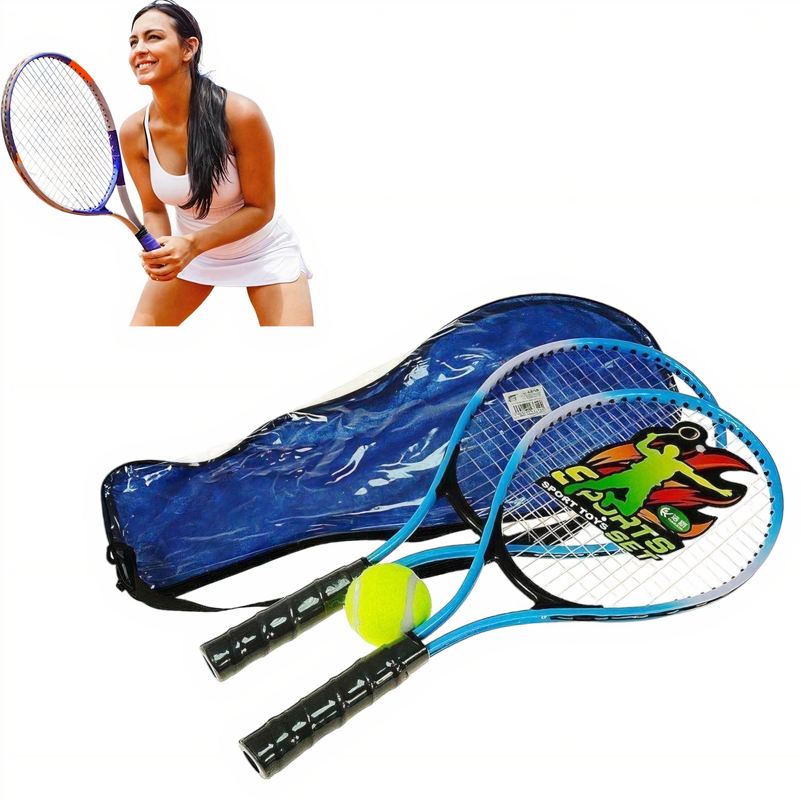 Racheta Tenis, 2/set 52cm cu Minge Engros
