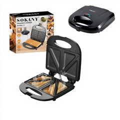 Sandwich Maker Electric 24x24cm, cu Plăci Antiaderente Design Compact Engros