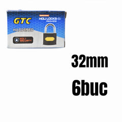 Lacat Negru 32mm 6buc/set Engros