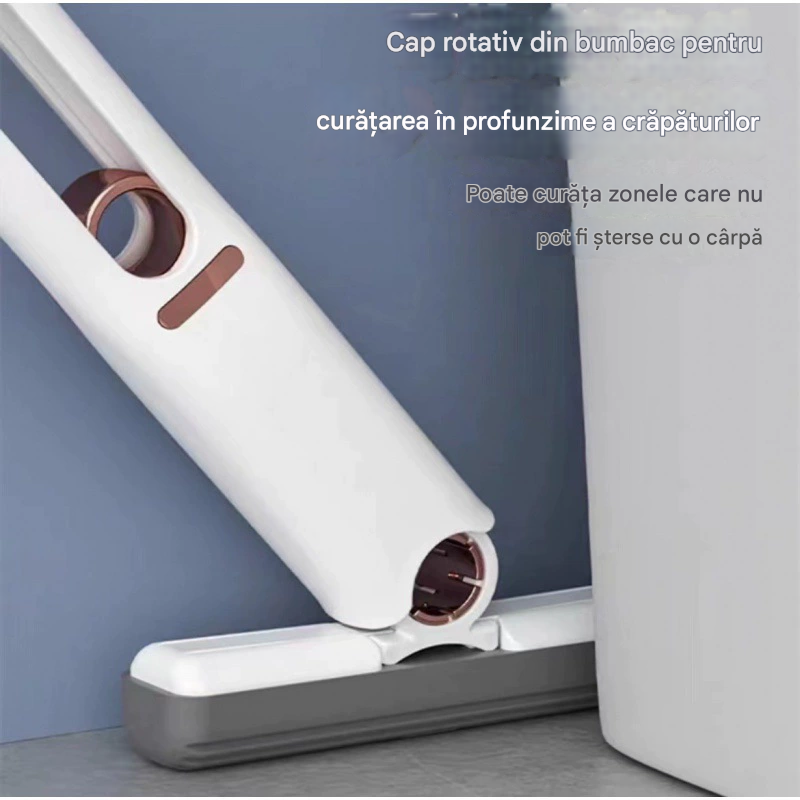 Mop de Mana Portabil 25cm, Cu Sistem de Stoarcere Curatare Manuala
