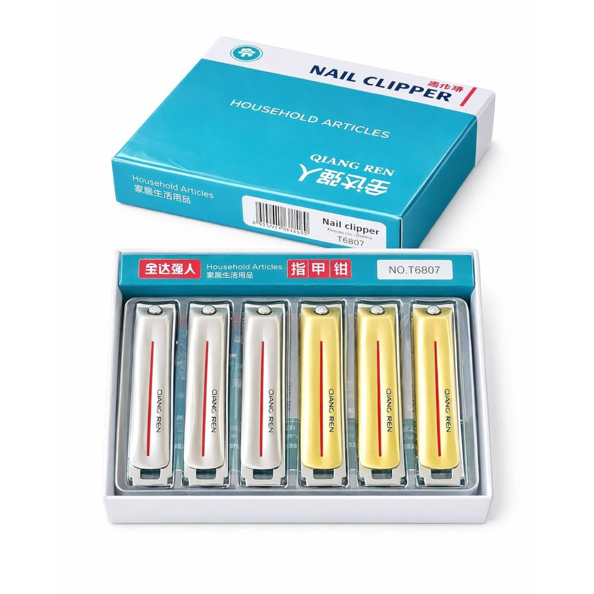 Unghieră 12/set din Oțel Inoxidabil, Diferite Culori