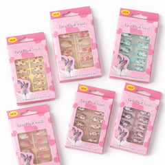 Unghii False 12/set, Aplicare Rapidă cu Bandă Adezivă, Diferite Modele