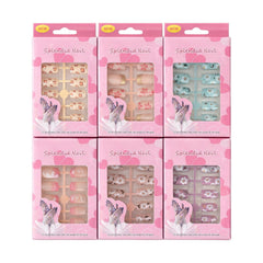 Unghii False 12/set, Aplicare Rapidă cu Bandă Adezivă, Diferite Modele