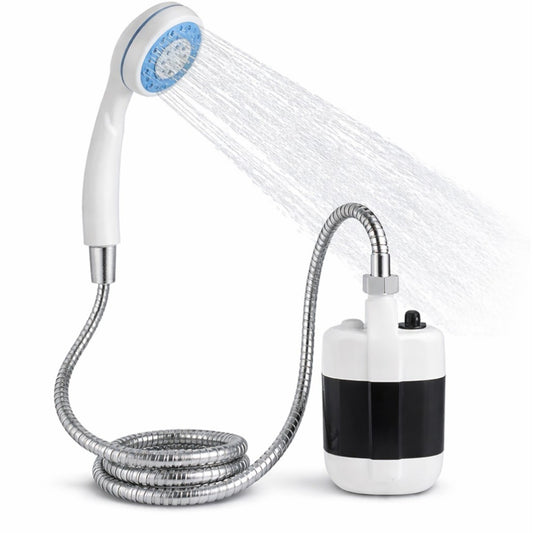 Duș Portabil Camping cu Baterie 2200mAh, Încărcare USB, Furtun 1.5m, 2 Trepte Presiune, Debit 3–4L/min