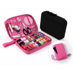Kit Cusut 88 Piese cu Trusă Textilă cu Fermoar, cu Accesorii Complete, Diferite Culori