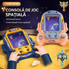 Consolă de Joc Spațială 19x15.5cm cu Volan Interactiv și Efecte Luminoase, Diferite Culori&nbsp;