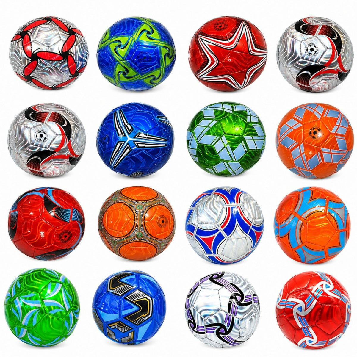 Minge de Fotbal Nr. 5 din Imitatie Piele, 345g Material Lucios, Diferite Modele