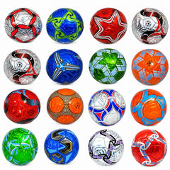 Minge de Fotbal Nr. 5 din Imitatie Piele, 345g Material Lucios, Diferite Modele