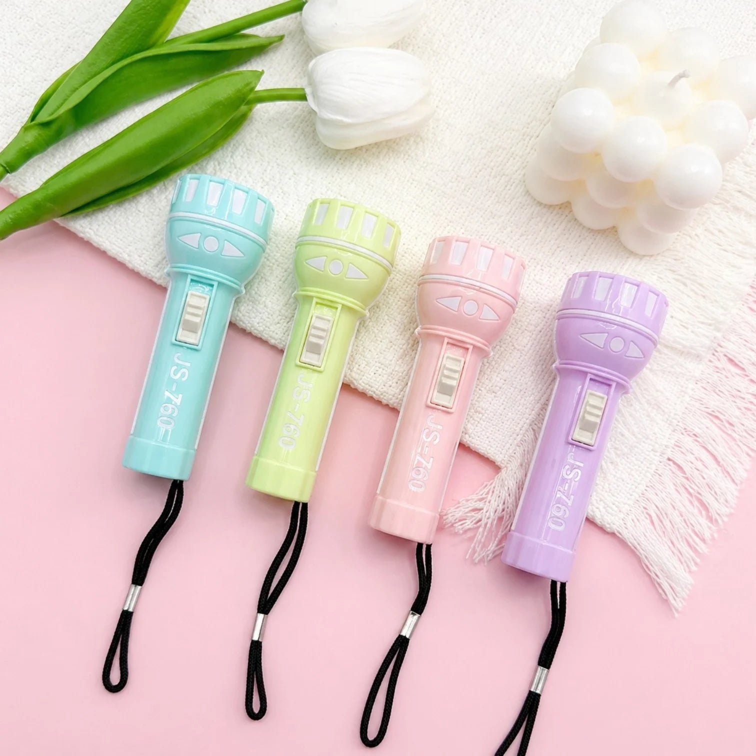 Lanternă LED 48/set, cu Șnur de Prindere, 10cm, Portabilă, Diferite Culori