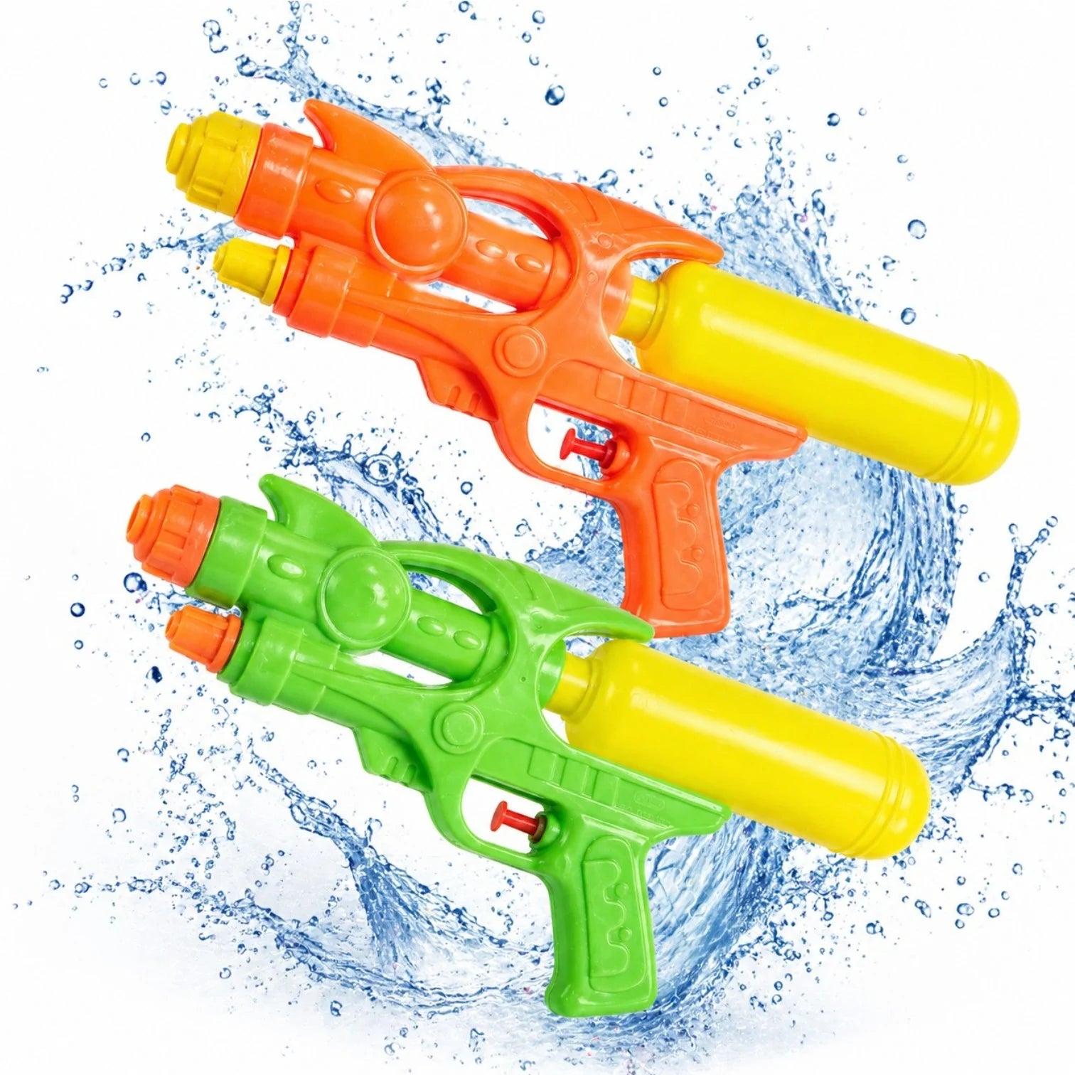 Pistol cu Apa 14x30cm din Plastic, cu Rezervor Detasabil, Diferite Culori