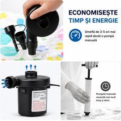 Pompa de Aer Electrica 10x12cm, pentru Gonflabile