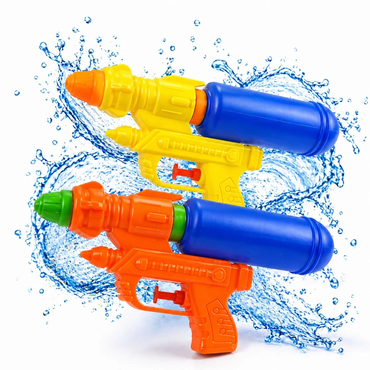 Pistol cu Apă 10x20cm din Plastic, cu Rezervor Detașabil, Diferite Culori
