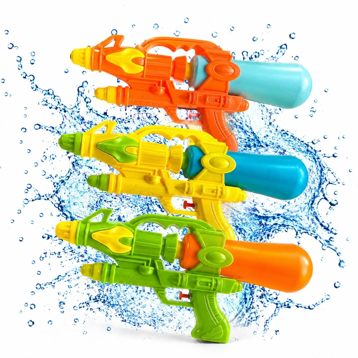Pistol cu Apă 17x30cm din Plastic, cu Rezervor Detașabil, Diferite Culori