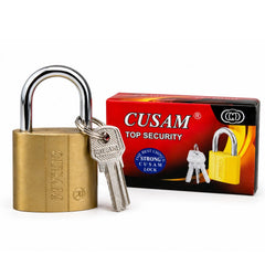 Lacat Galben 6/set, Gusam 63mm, Metalic, cu 3 Chei