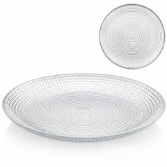 Farfurie din Sticlă 6/set, Model Cristal 18cm