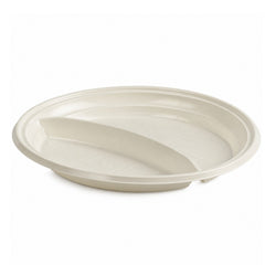 Farfurie Bio 21cm, Rotunda 2 Compartimente 50/set, de Unica Folosita