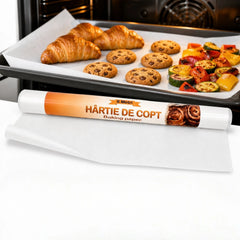 Hârtie de Copt Alba 6m, Rola Antiaderentă pentru Cuptor