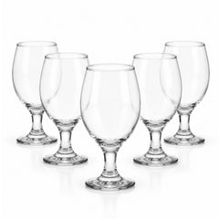 Pahar cu Picior 16cm, din Sticla 6/set, Transparent