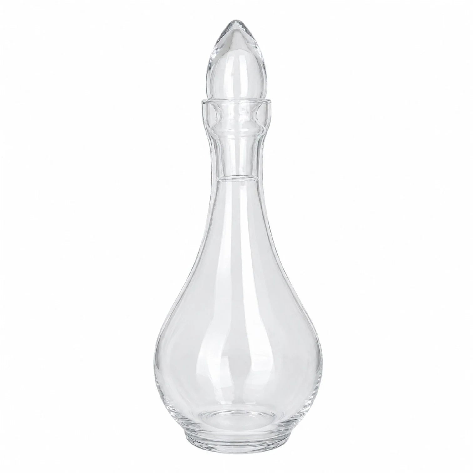 Decantor din Sticla 1.20L, cu Dop 33cm Transparent, pentru Vin si Bauturi