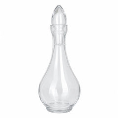 Decantor din Sticla 1.20L, cu Dop 33cm Transparent, pentru Vin si Bauturi