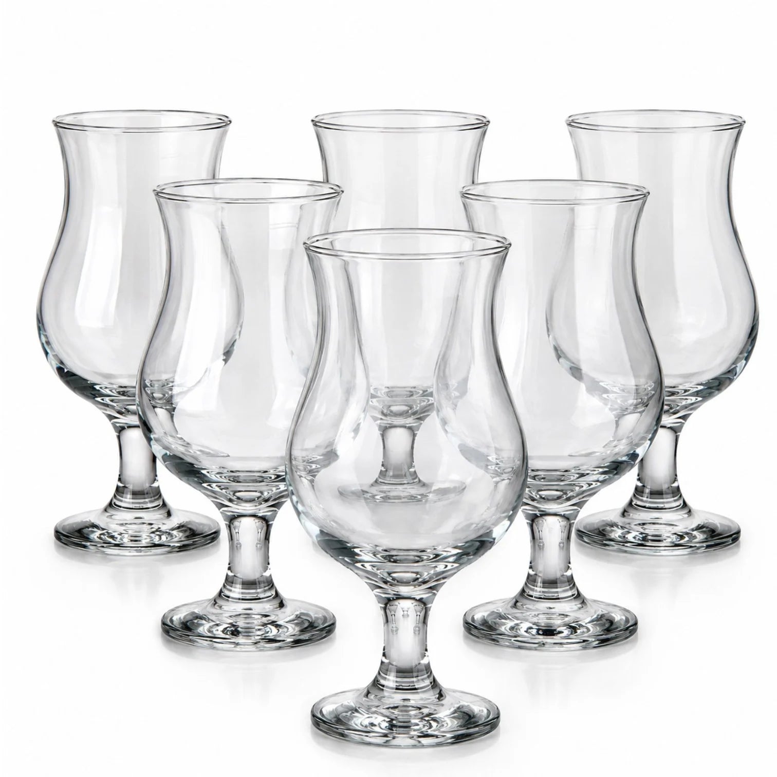 Pahar cu Picior 375ml, 6/set, din Sticla 17.5cm, Transparent