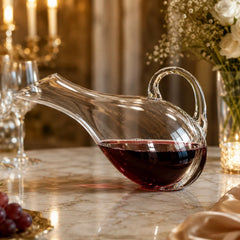 Decantor din Sticla, 32cm cu Maner pentru Vin