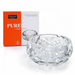 Scrumiera 10x4cm din Sticla, Model Cristal