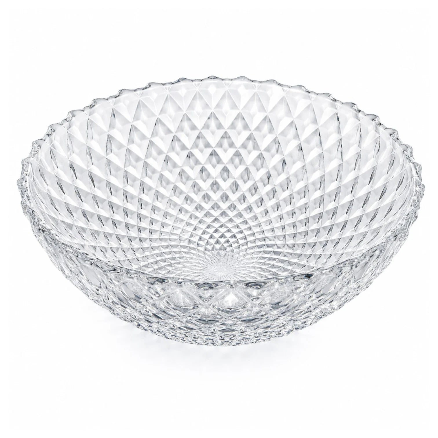 Bol din Sticlă 6/set, Model Cristal 17x5.5cm, Transparent