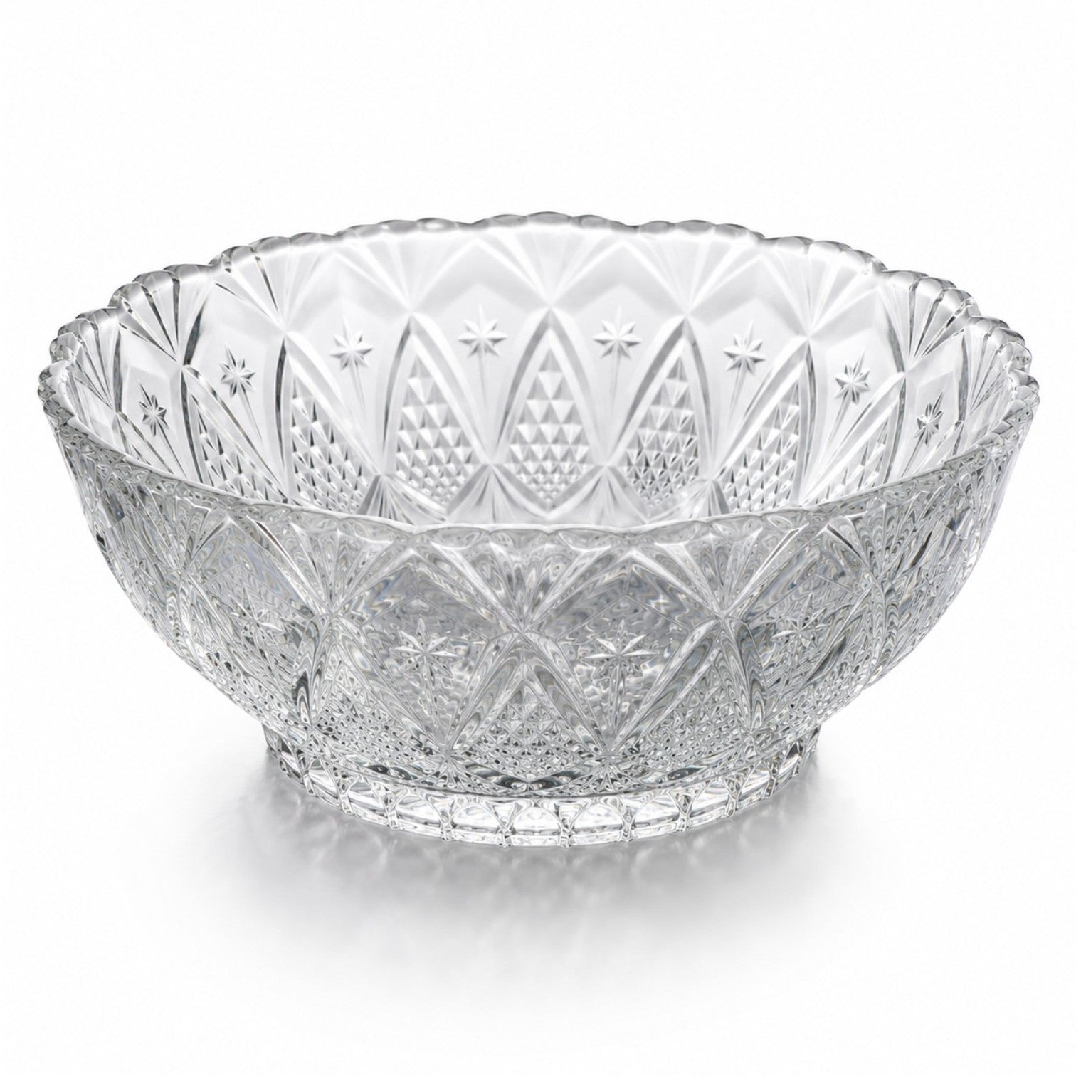 Bol din Sticlă 6/set, Model Cristal, 12.5x5.5cm, Transparent