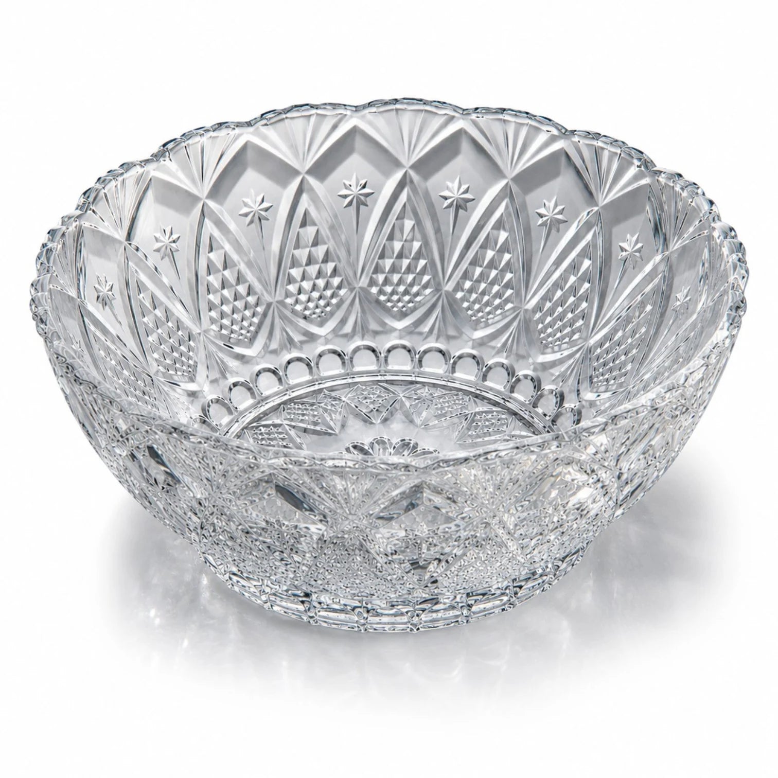 Bol din Sticlă 6/set, Model Cristal, 12.5x5.5cm, Transparent