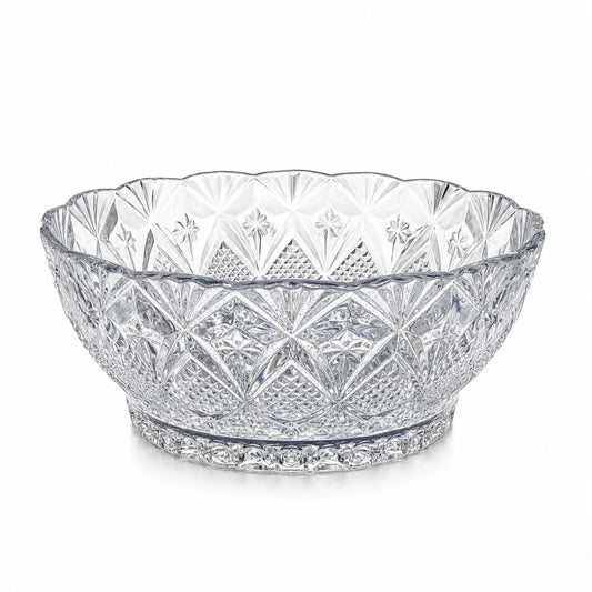 Bol din Sticla 23.5x10cm, Model Cristal Floral