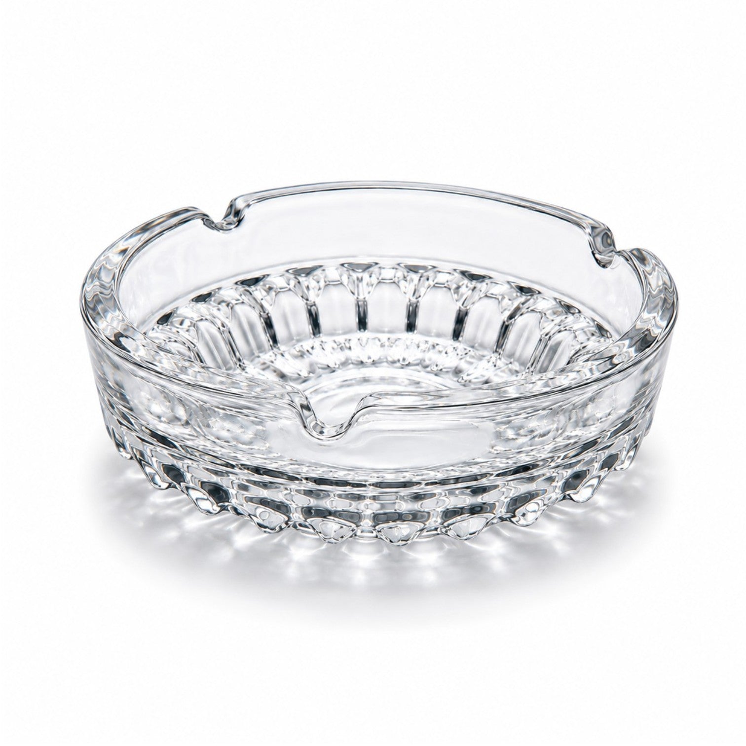 Scrumieră din Sticlă 6/set, Model Cristal 10.5x3.5cm Transparent